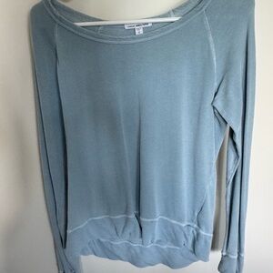 James Perse Blue Vintage Sweatshirt